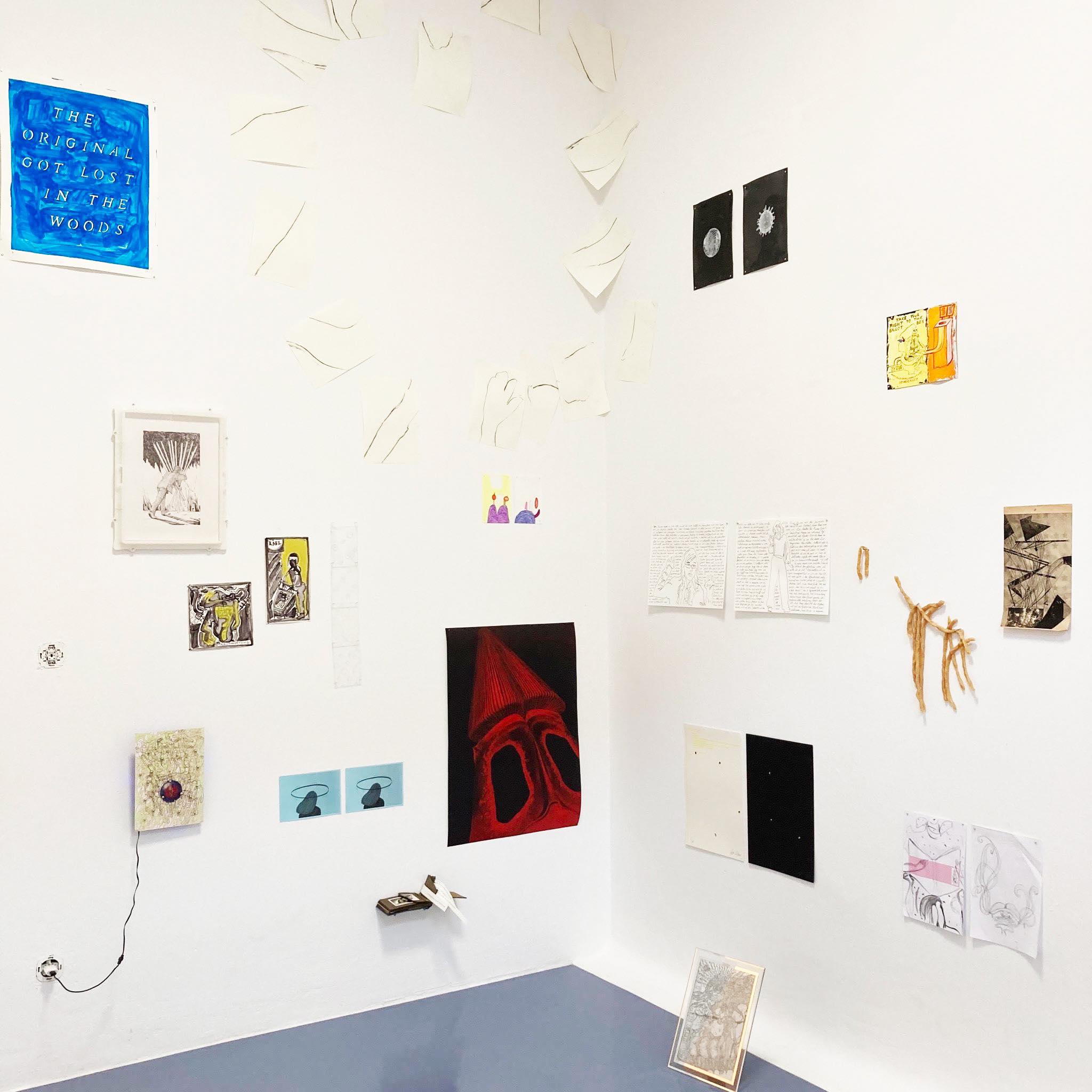 Installation view, Drawing Restrict, group show, Rosa Stern Space, Munich